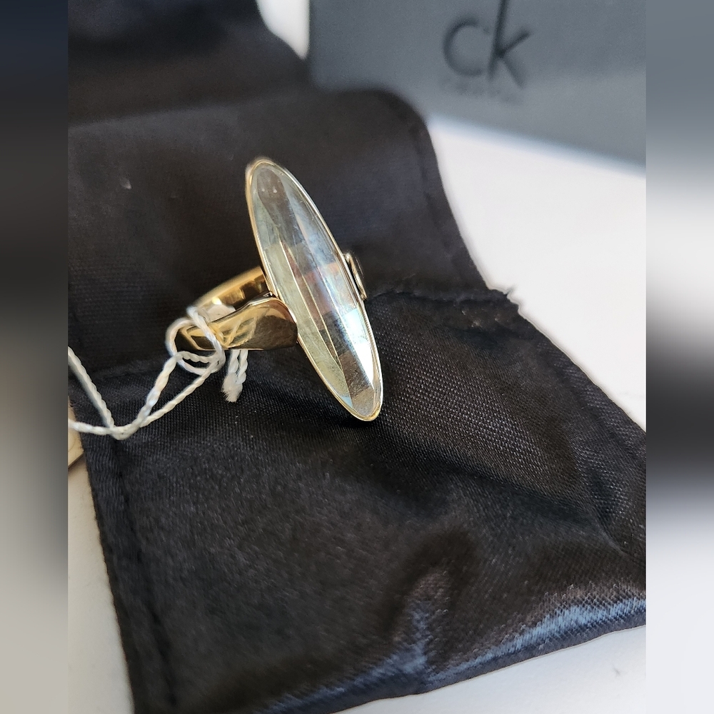NWT Calvin Klein Slim Oval Ring Size 8